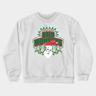 Bald Monkeys Christmas Crewneck Sweatshirt